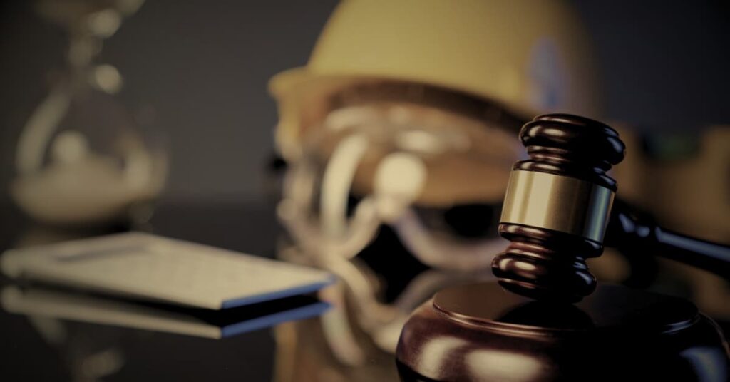 Defectos de construcción en Florida — mazo y casco representando la protección legal para propietarios de vivienda